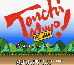 Tenchi Muyou! Game Hen (english v0.98) Title Screen